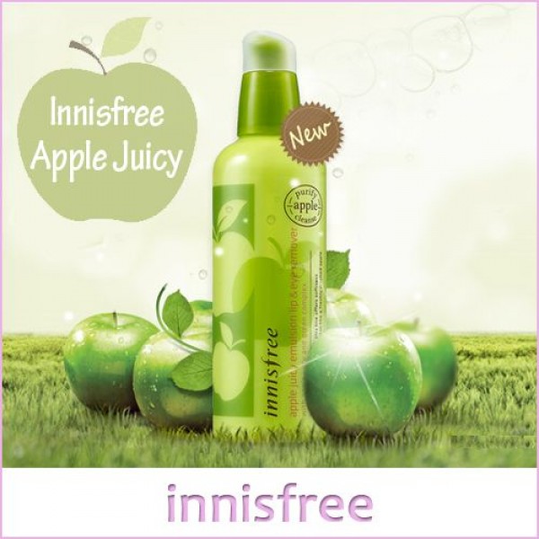 [Innisfree] Tẩy trang mắt môi dạng sữa Apple Juicy Emulsion Lip & Eye Remover 100ml